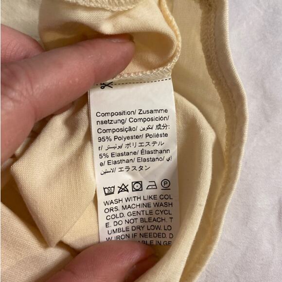 SHEIN Cream Strapless Bandeau Tube Top Minimalist XS - Picture 6 of 7